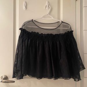 Billowy lace blouse